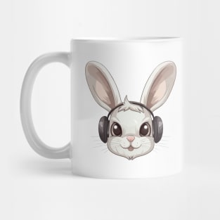 Rabbit With Headphones Mug